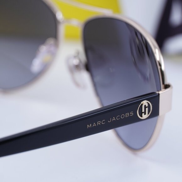 Marc Jacobs MARC 699/S 0RHL 9O Aviator Sunglasses - Gold Black\Grey Gradient - Picture 5 of 10